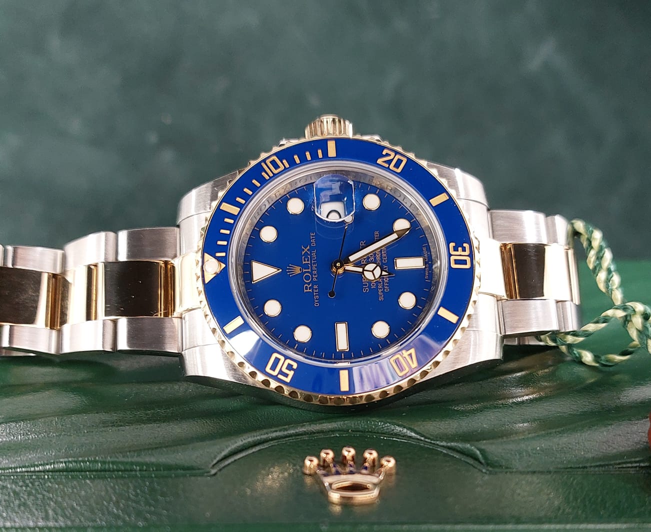 Submariner acciaio oro hot sale quadrante blu